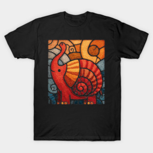 The Elephnail | A Whimsical Folk Art Creature T-Shirt