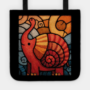 The Elephnail | A Whimsical Folk Art Creature Tote