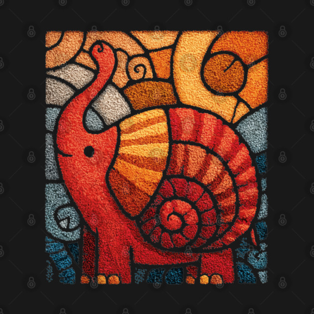 The Elephnail | A Whimsical Folk Art Creature by TuncGK