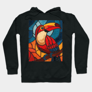 The Jungle Jewel | A Tropical Stained Glass Portrait Hoodie