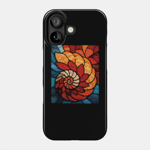 The Ancient Spiral | A Fossilized Tapestry Phone Case by TuncGK