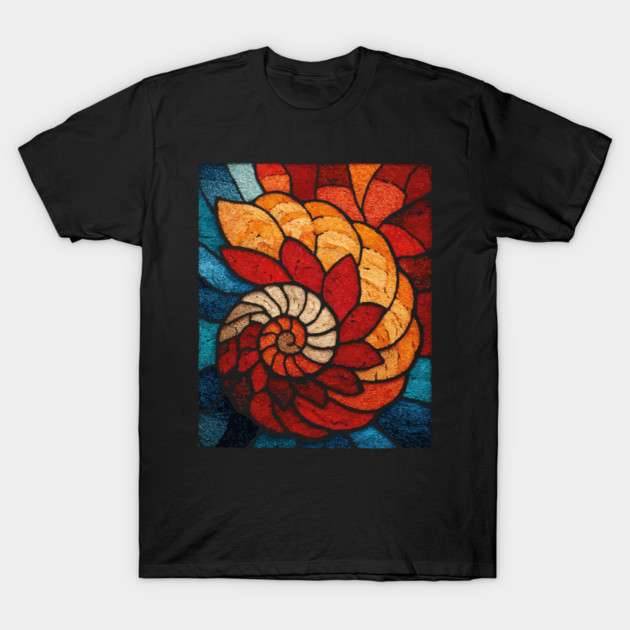 The Ancient Spiral | A Fossilized Tapestry T-Shirt by TuncGK