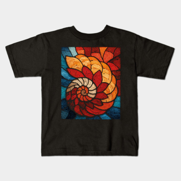 The Ancient Spiral | A Fossilized Tapestry Kids T-Shirt by TuncGK
