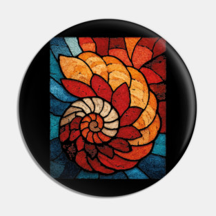 The Ancient Spiral | A Fossilized Tapestry Pin