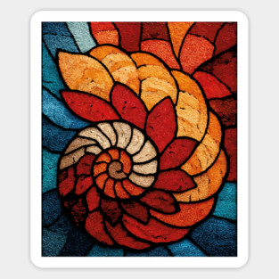 The Ancient Spiral | A Fossilized Tapestry Sticker