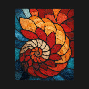 The Ancient Spiral | A Fossilized Tapestry T-Shirt