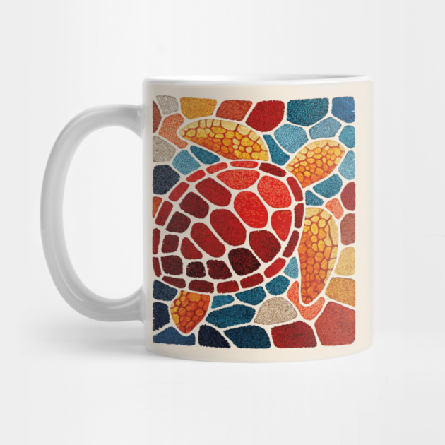 The Ocean Elder | A Sea Turtle Mosaic by TuncGK