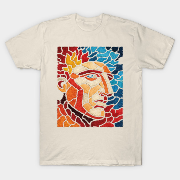 The Titan | A Mythological Mosaic Portrait T-Shirt by TuncGK