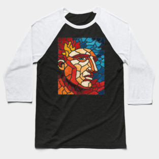 The Titan | A Mythological Mosaic Portrait Baseball T-Shirt