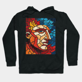 The Titan | A Mythological Mosaic Portrait Hoodie
