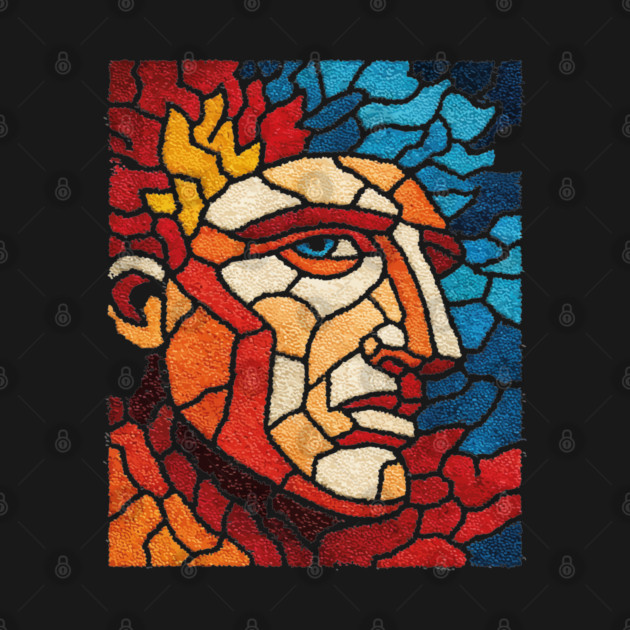 The Titan | A Mythological Mosaic Portrait by TuncGK