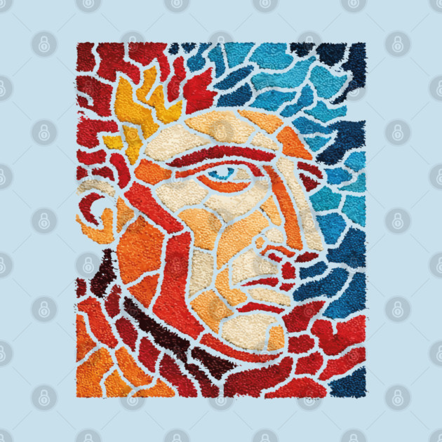 The Titan | A Mythological Mosaic Portrait by TuncGK