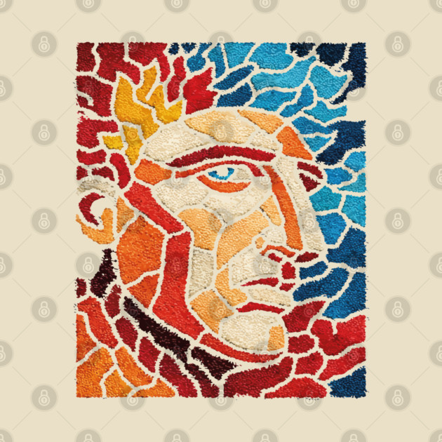 The Titan | A Mythological Mosaic Portrait by TuncGK