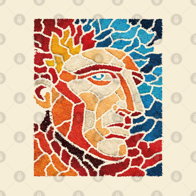 The Titan | A Mythological Mosaic Portrait by TuncGK
