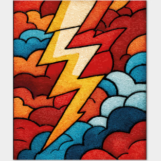 The Stormbolt | A Graphic Weather Tapestry Posters and Art