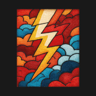The Stormbolt | A Graphic Weather Tapestry T-Shirt