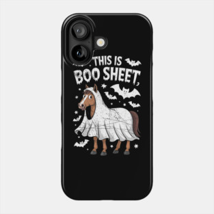 Horse Ghost This Is Boo Sheet Equestrian Horse Halloween Phone Case