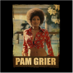 Pam grier retro foto Posters and Art