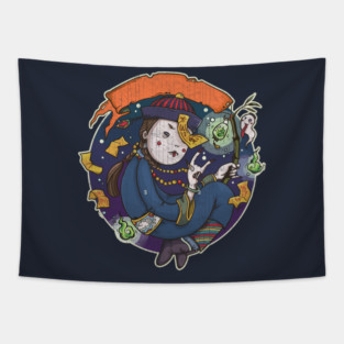 Cute Jiangshi Shirt | Kawaii Chinese Hopping Vampire Folklore Tee Tapestry