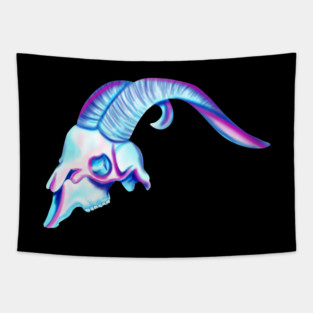 A skull of a Goat Tapestry