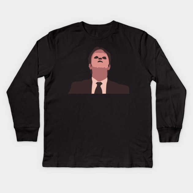 Dwight Schrute Hannibal // Minimalist Kids Long Sleeve T-Shirt by Tv Moments