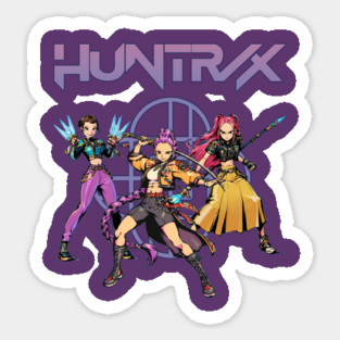 Huntrix Demon Hunters Comic style Sticker