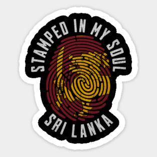 Stamped in My Soul Sri Lanka Flag Sri Lankan Pride Magnet