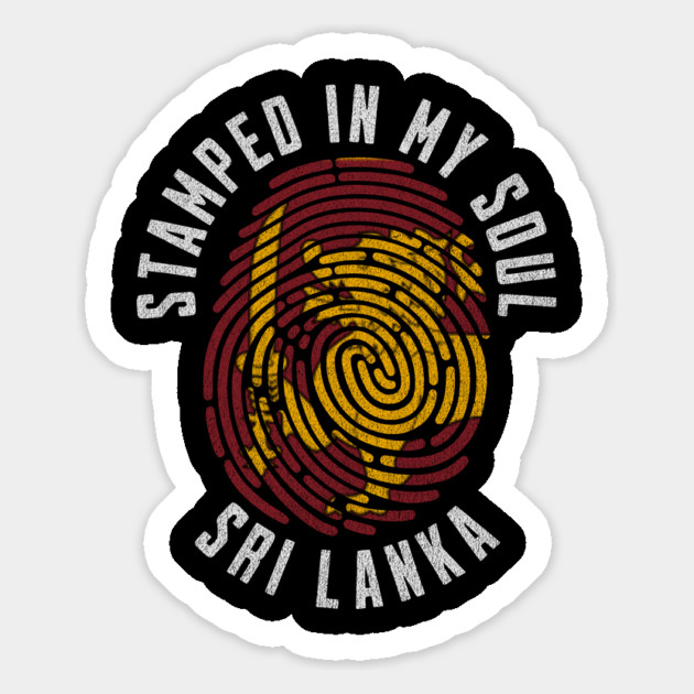 Stamped in My Soul Sri Lanka Flag Sri Lankan Pride Magnet by Yesteeyear