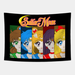 Sailor Moon Team Portrait Tapestry