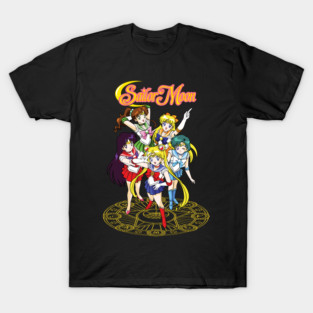 Sailor Moon Team with Magic Circle T-Shirt
