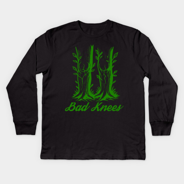 bad knees Kids Long Sleeve T-Shirt by DIGITAL MERCH CREATIONS