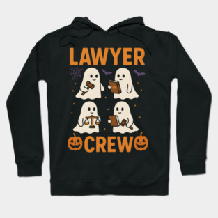 Lawyer Crew Funny Ghost Halloween Lawyer Gift Graphic Hoodie