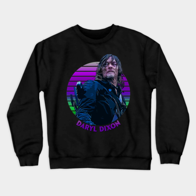 Sunset Stripes Series // Daryl Dixon Crewneck Sweatshirt by Tv Moments