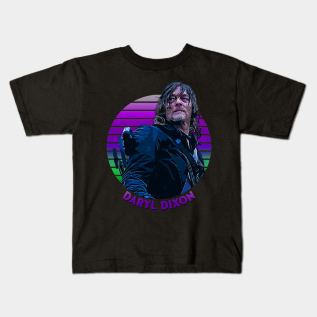 Sunset Stripes Series // Daryl Dixon Kids T-Shirt by Tv Moments