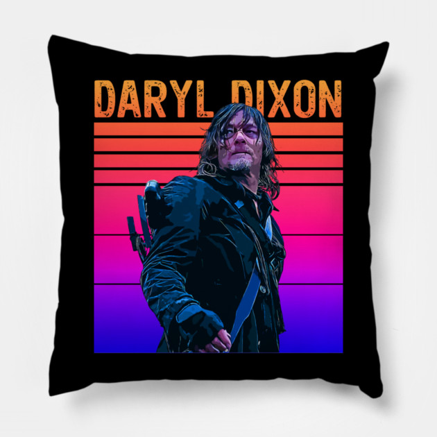Retro Pop Classics // Daryl Dixon Pillow by Tv Moments