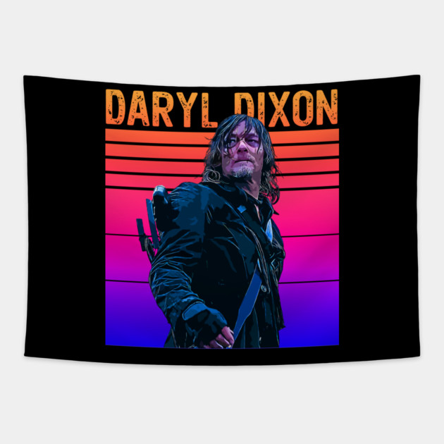Retro Pop Classics // Daryl Dixon Tapestry by Tv Moments
