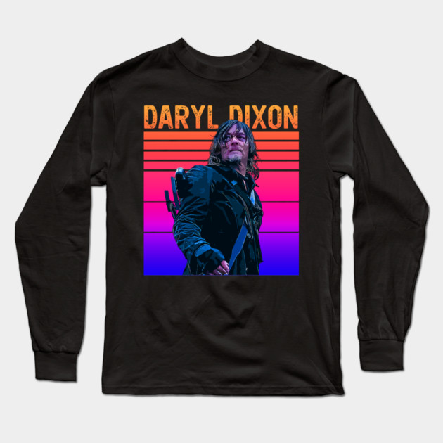 Retro Pop Classics // Daryl Dixon Long Sleeve T-Shirt by Tv Moments