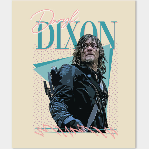 Vapor Pop 90s // Daryl Dixon Wall Art by Tv Moments