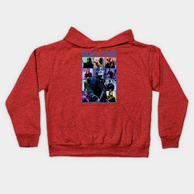 Iconic Collage Collection // Daryl Dixon Kids Hoodie by Tv Moments