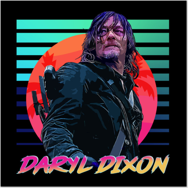 Neon Dreams Series // Daryl Dixon Wall Art by Tv Moments