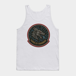 Ignis et Tenebrae – Dragon Military Patch Tank Top