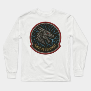 Ignis et Tenebrae – Dragon Military Patch Long Sleeve T-Shirt