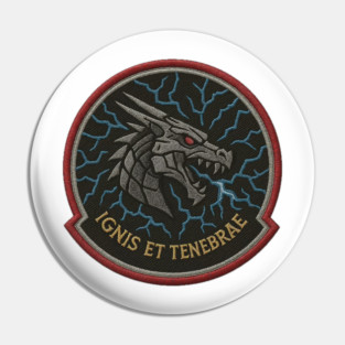 Ignis et Tenebrae – Dragon Military Patch Pin