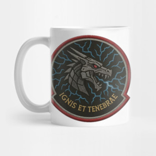 Ignis et Tenebrae – Dragon Military Patch Mug