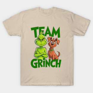 Team Grinch with Max Dog Christmas Funny Holiday T-Shirt