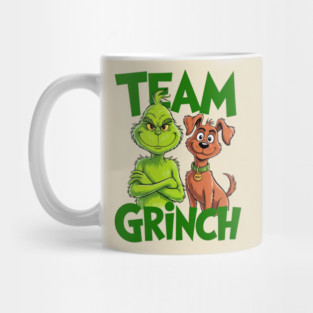 Team Grinch with Max Dog Christmas Funny Holiday Mug