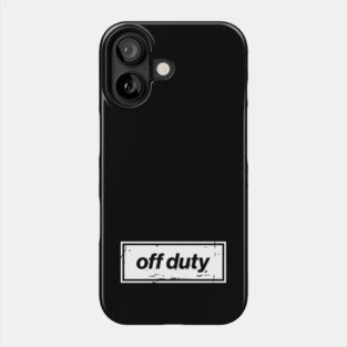 Off Duty – White Funny Day Off Oasis Style Britpop Phone Case