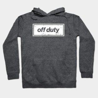 Off Duty – White Funny Day Off Oasis Style Britpop Hoodie