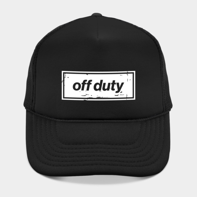 Off Duty – White Funny Day Off Oasis Style Britpop by Butter Creative