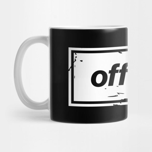Off Duty – White Funny Day Off Oasis Style Britpop by Butter Creative
